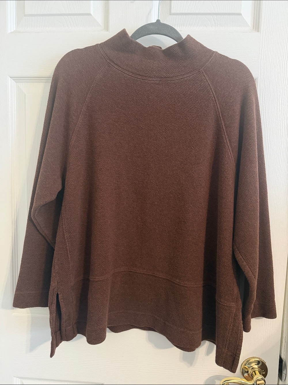 Poetry Funnel-Neck Tunic Sweater 100% Cotton Sz 14